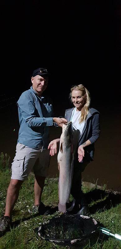 Huge barbel caught at Grootdraai Dam
