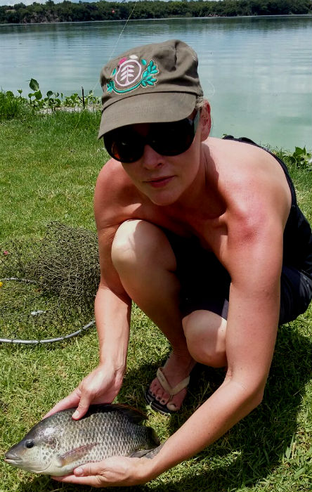 Blue kurper caught at Hengelaarsvriend, Roodeplaat Dam
