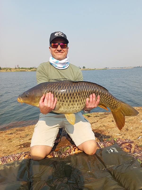 Big common carp caught at Rietvlei Dam