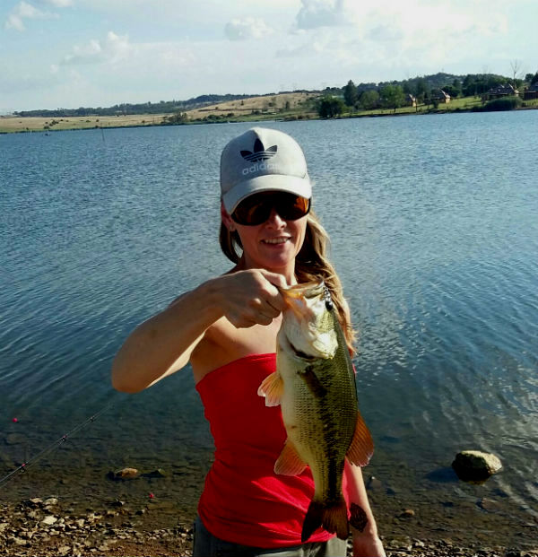 Another healthy bass at Rietvlei dam