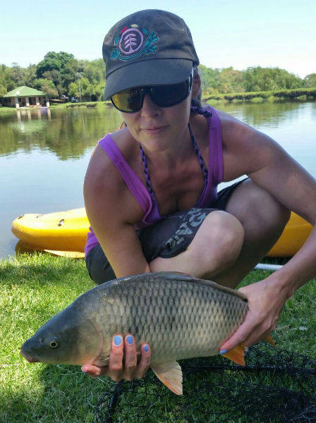 One of the smaller carp we caught