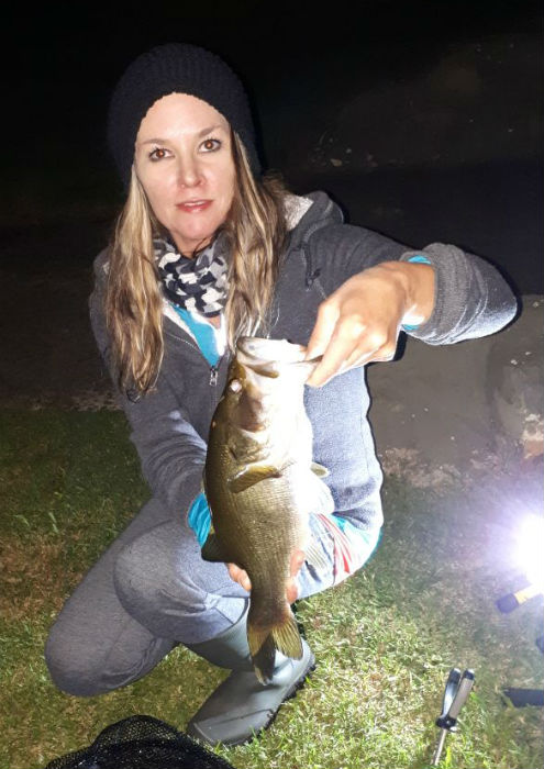 Night fishing again proved productive despite the weeds