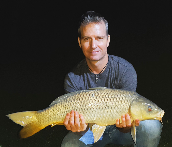 The first fish of the weekend was caught by Martin at Erkhamka near Parys, on the banks of the Vaal River