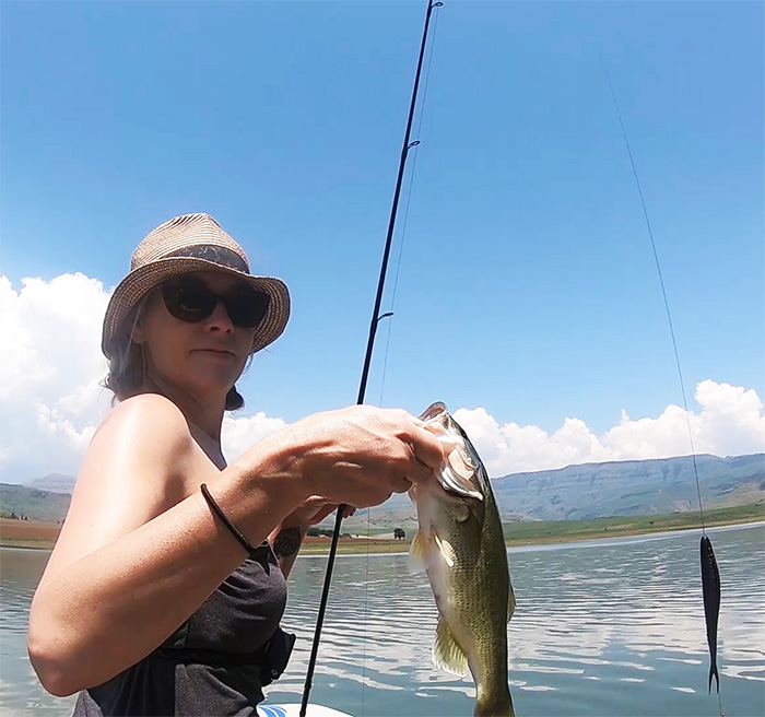 At least I caught a nice one at Bell Park Dam, Drakensberg