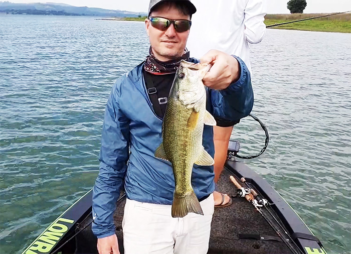 Martin also caught a few nice bass at Midmar Dam Kwa-Zulu Natal