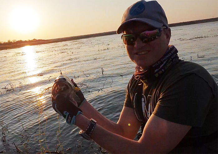 The bass we're loving topwater frogs
