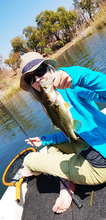 I also managed to catch a bass at Witbank Dam, Mpumalanga