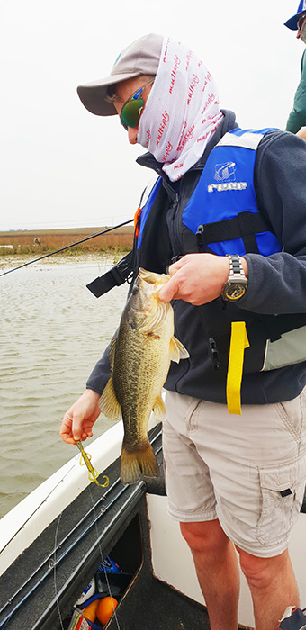 A nice bass for Martin at Witbank Dam