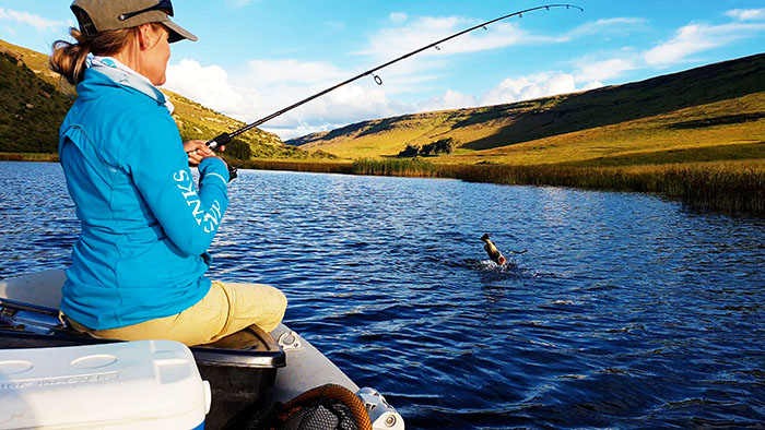 Mountain rest finesse bass fishing