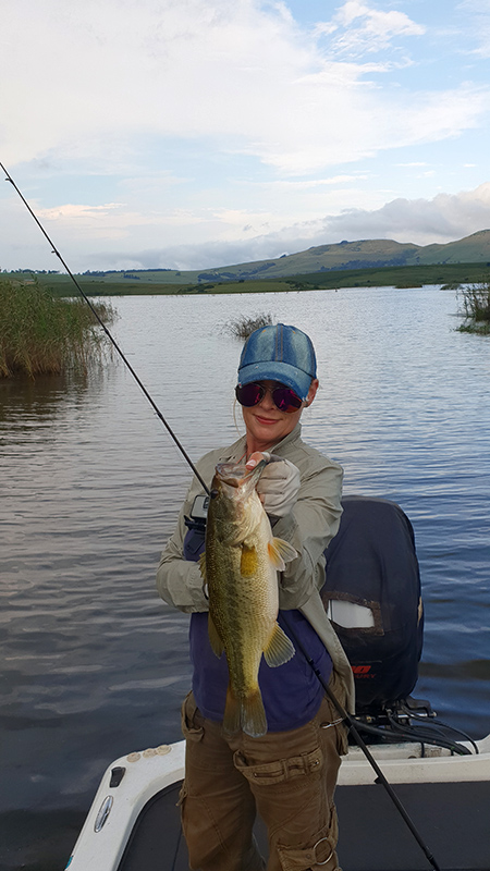A nice bass caught at Mearns Dam
