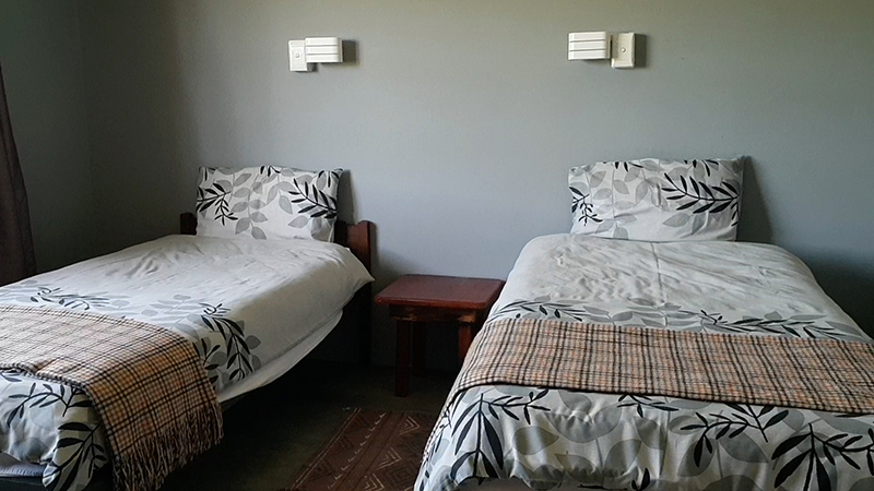 The second bedroom at the cottage at Fountain Hall Guest Farm