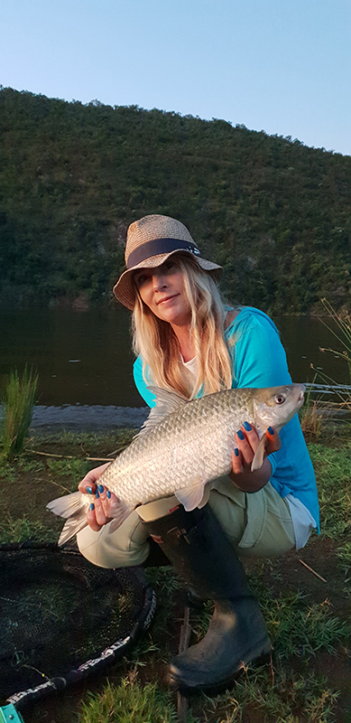 A big mudfish caught at Marulani, Loskop Dam