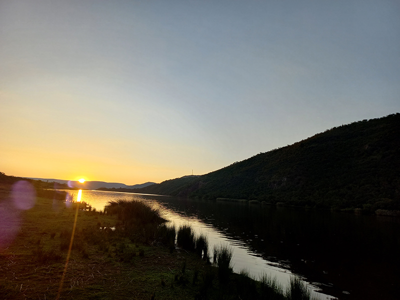 Sunset from the fishing area at Marulani, Loskop Dam