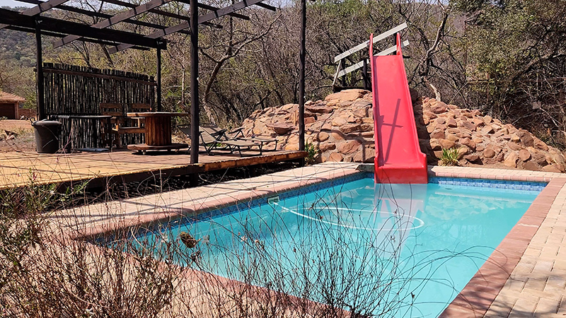 The pool at the cabin on the Olifants River