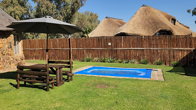 Splash pool at the lodge, Umgede River Lodge, Bloemhof