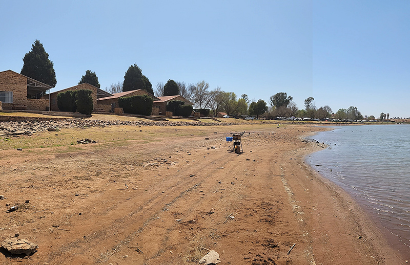View of the fishing area at Club Amigos, Rietspruit Dam near Ventersdorp