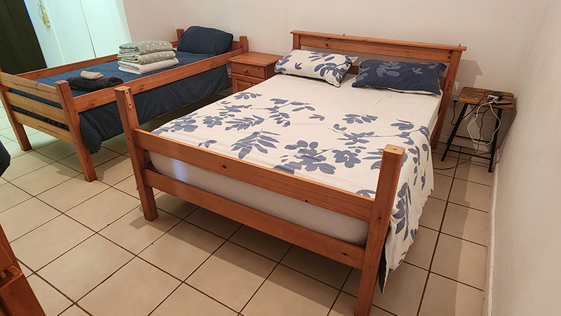 The main bedroom at Sitruskloof