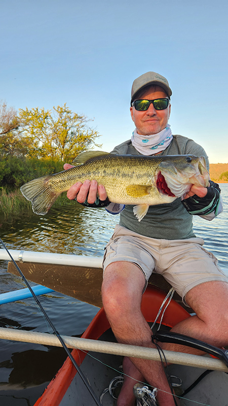 A bigger bass caught among the smaller ones at The Great Escape