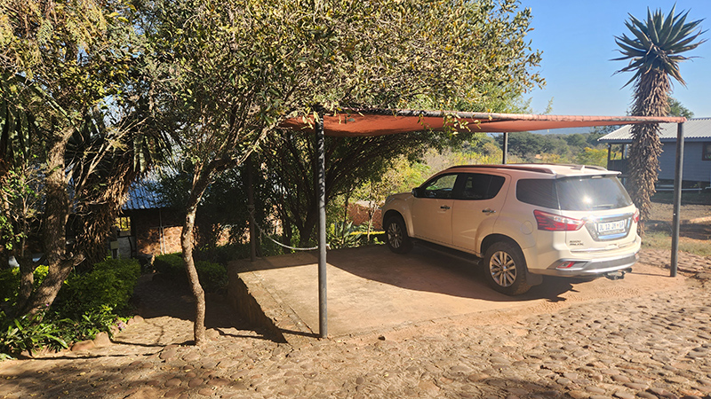 Parking area at Aqua Diqua, Olifants River