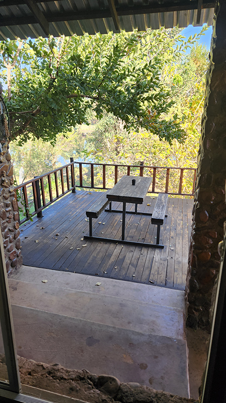 Porch at Aqua Diqua, Olifants River