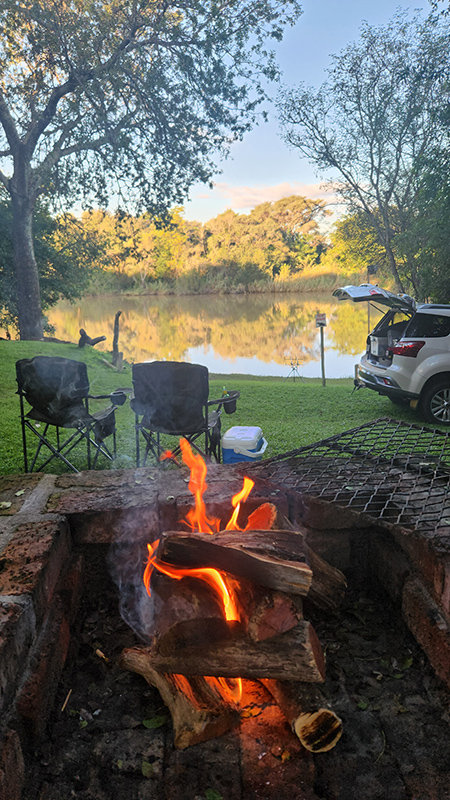 Braai facilities at a Waterberg Farmstay campsite