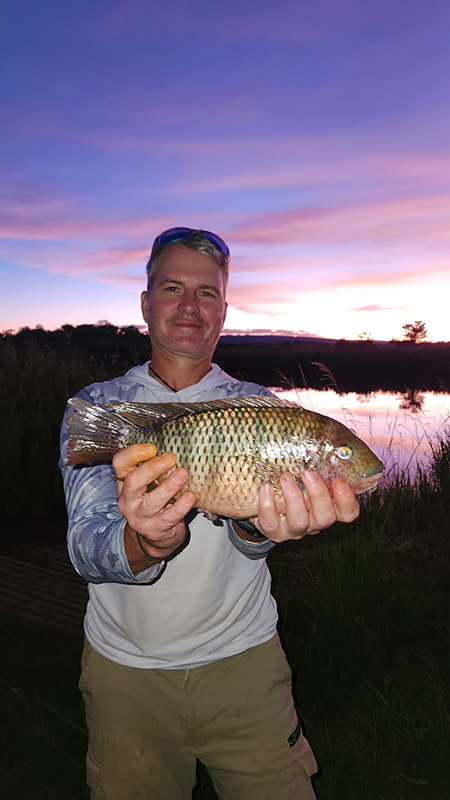 Kurper caught at Groendraai River Cottages