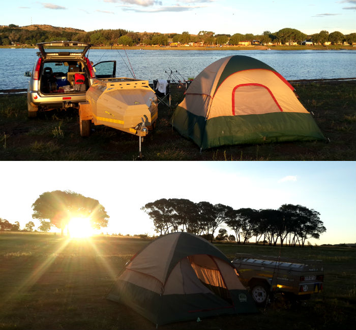 Camping at Baja Dam, Bronkhorstspruit Dam