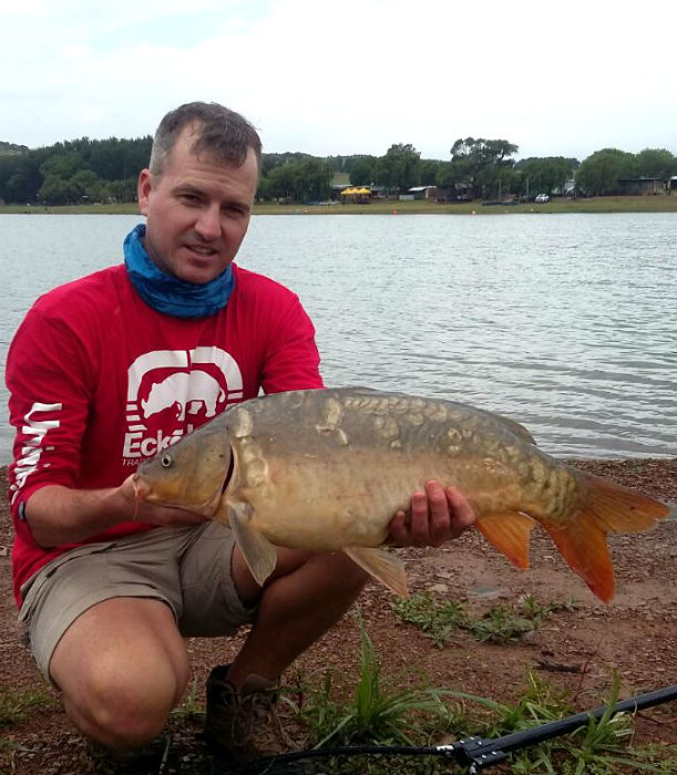 Martin caught a nice fat mirror carp