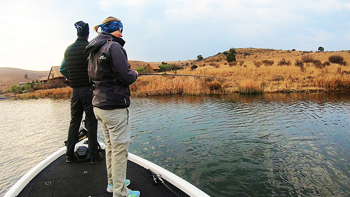 Fishing at Witbank Dam in winter