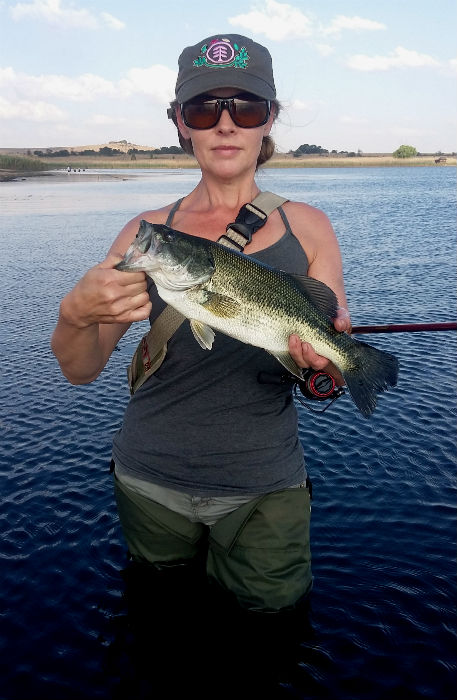 Not the biggest bass, but still happy to catch something