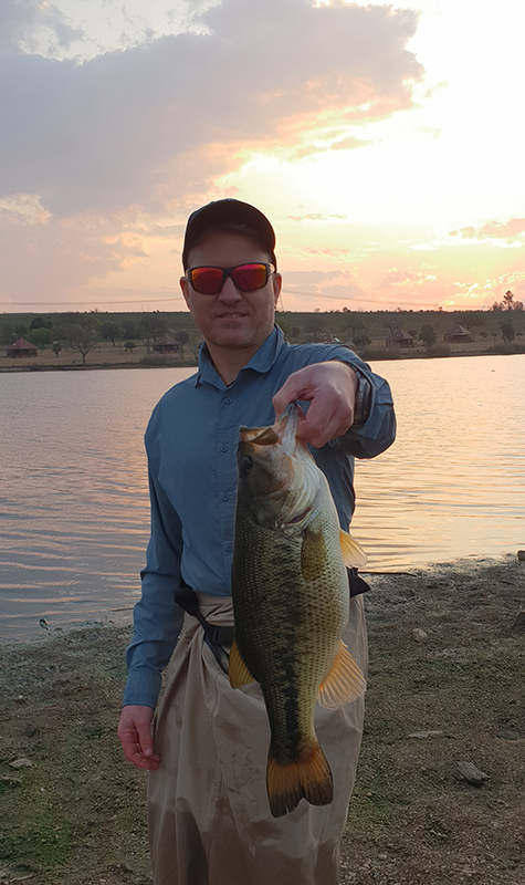 A nice bass caught at the klippe spot