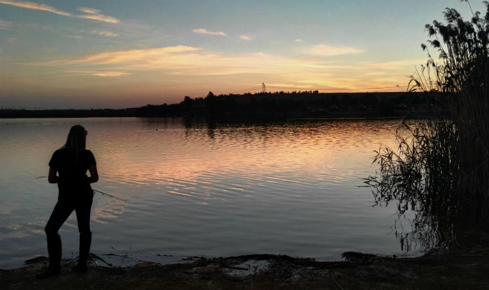 Rietvlei Dam bass fishing at sunset