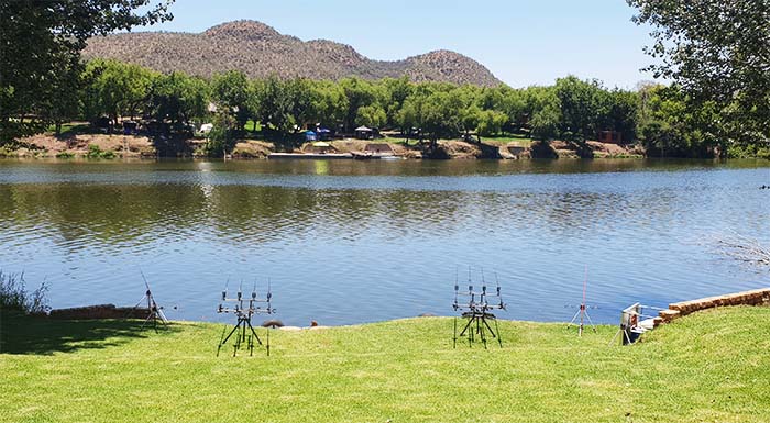 The fishing area at Erkhamka on the Vaal River
